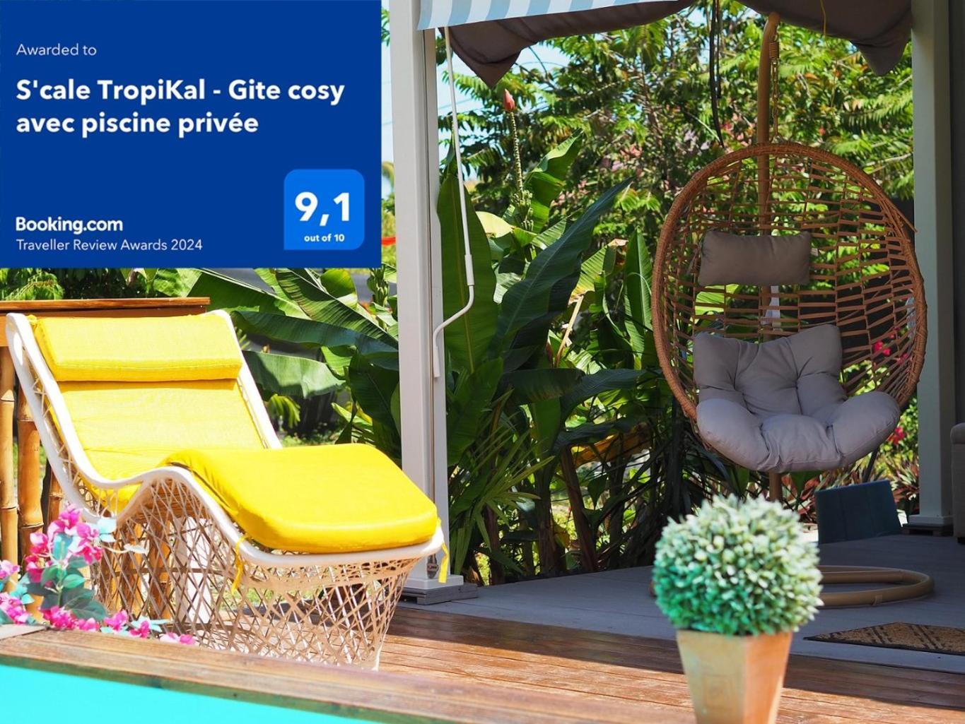 S'Cale Tropikal - Gite Cosy Avec Piscine Privee Petit-Canal Bagian luar foto